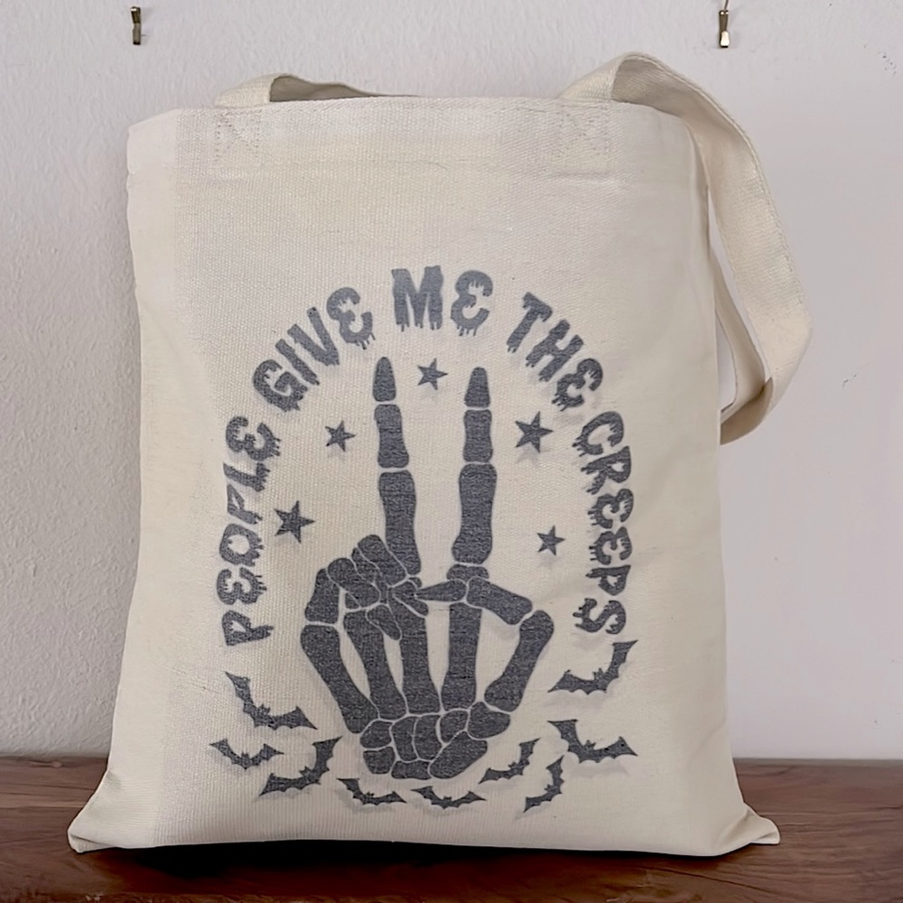 Grim Reaper Handmade Canvas Bag